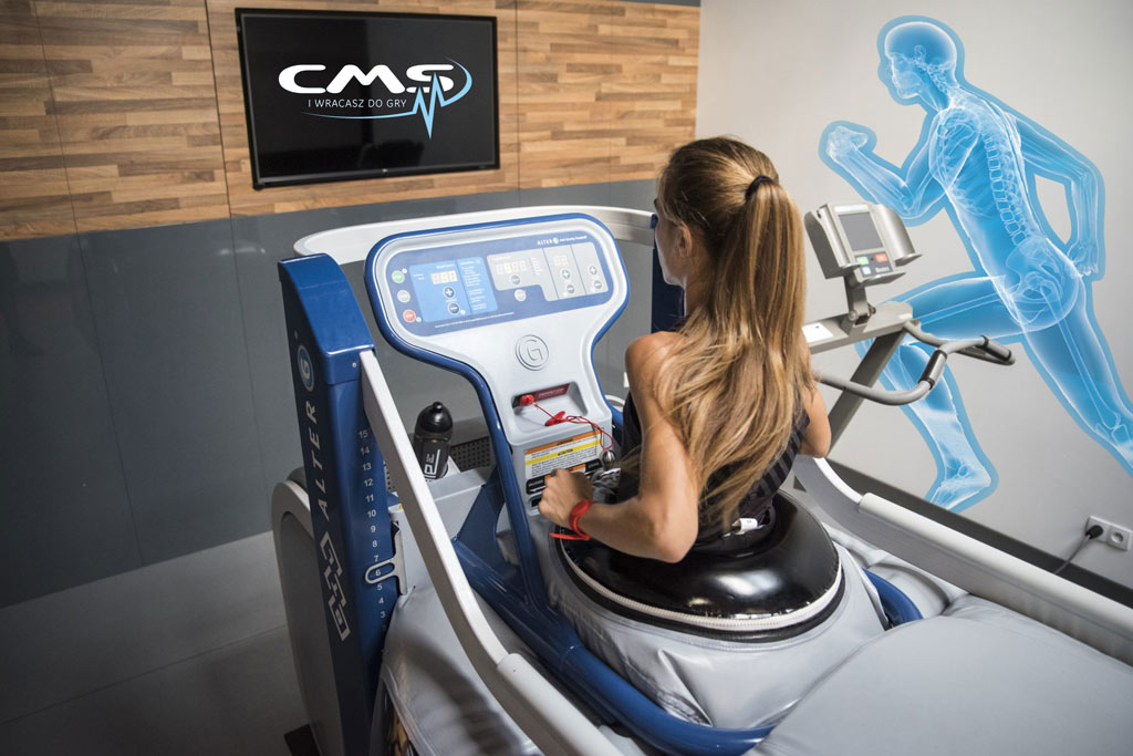 Bieżnia antygrawitacyjna Alter-G w CMS